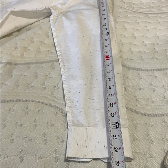 RW&CO. | Slim Fit | White Speckled | Long Sleeve | Button-Down | Shirt | Size L - Picture 12 of 15